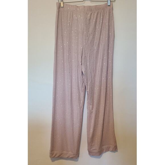 Victoria's Secret Pink Silver Heart Modal Soft Long Pajama Set-NEW- M - Picture 7 of 13